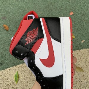 Jordan 1 Mid Black Gym Red