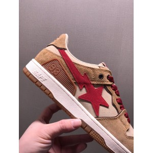 Bape Sk8 Sta Low Wheat Red