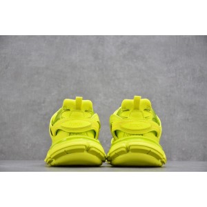 Track Sneaker Clear Sole  Fluo