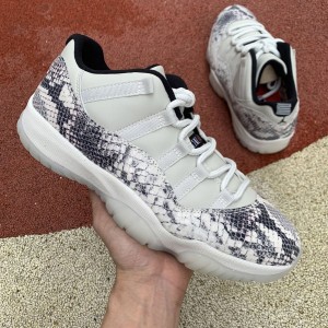 Jordan 11 Retro Low Light Bone Snakeskin