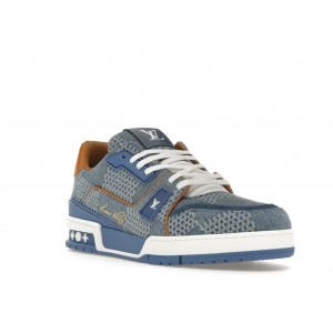 L*uis V*itton LV Trainer Blue Damier 3D Denim